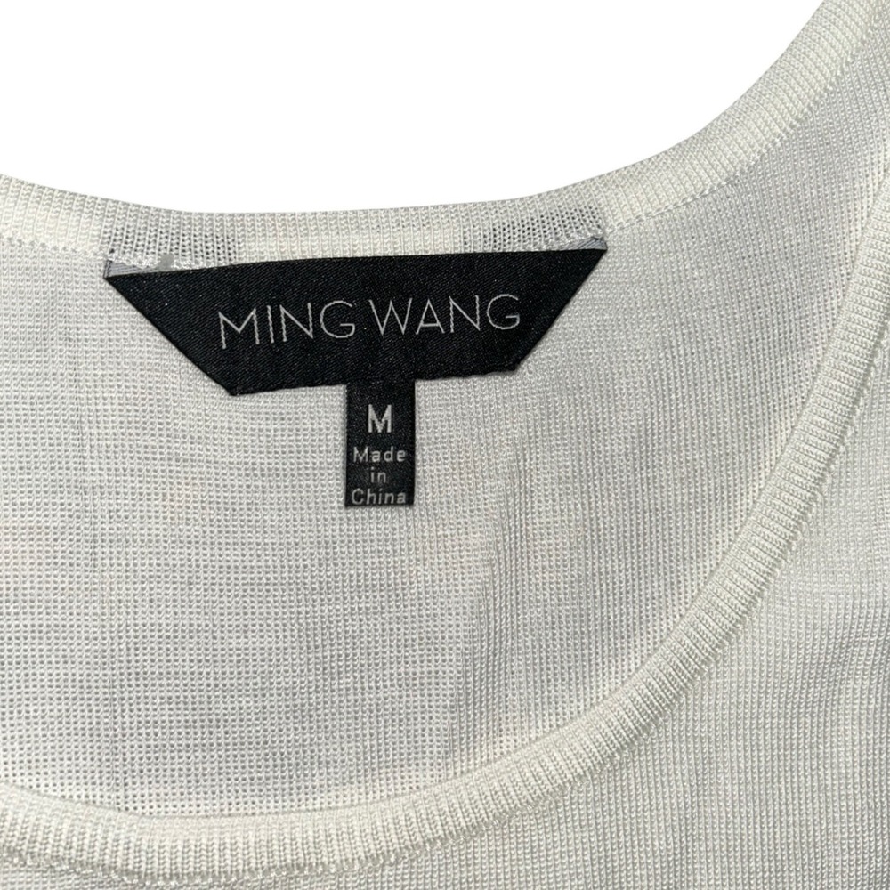 Ming Wang Womens Knit Tank Top Bundle Size M Black White Striped Solid Shells - Picture 5 of 8